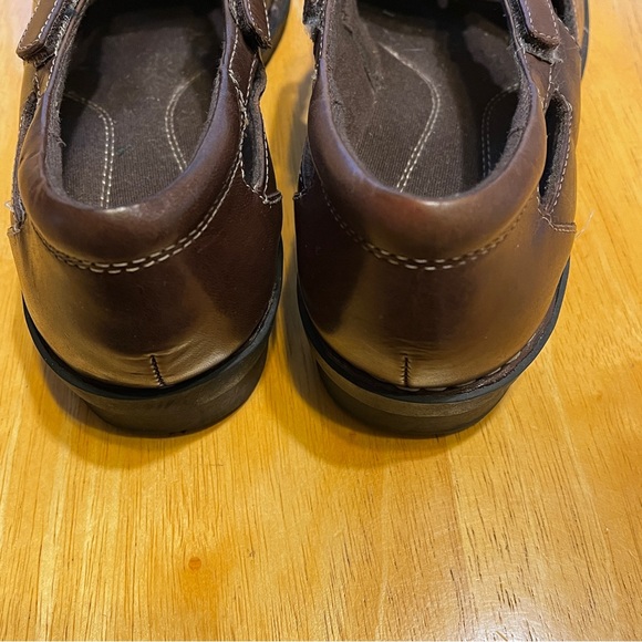 Clarks Bendables Mary Jane Brown Leather Slip on Shoes Women's Sz 9.5M - Picture 4 of 7